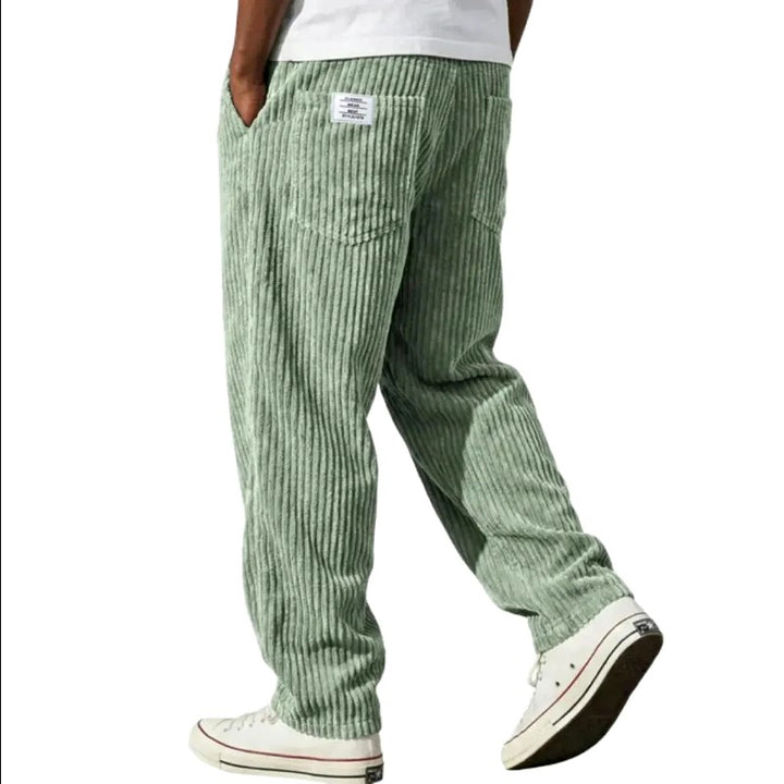 Timothy - Textured Relaxed Fit Corduroy Summer Pants