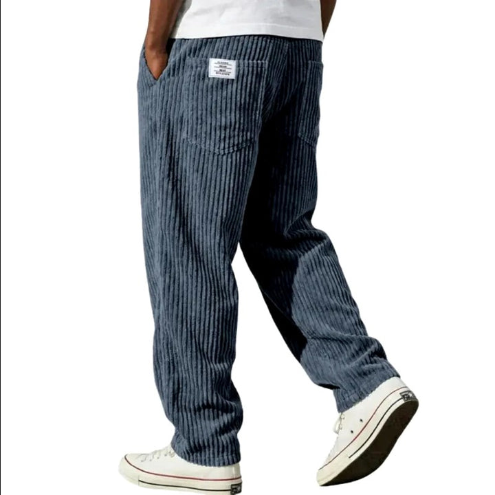 Timothy - Textured Relaxed Fit Corduroy Summer Pants