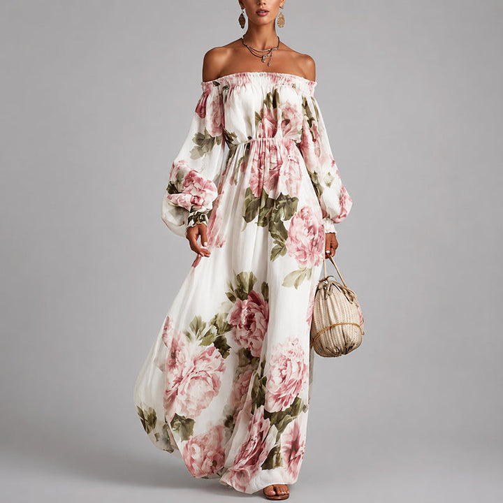 Vanessa - Women’s Off-Shoulder Floral Maxi Dress