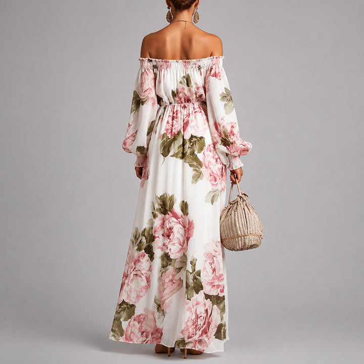 Vanessa - Women’s Off-Shoulder Floral Maxi Dress
