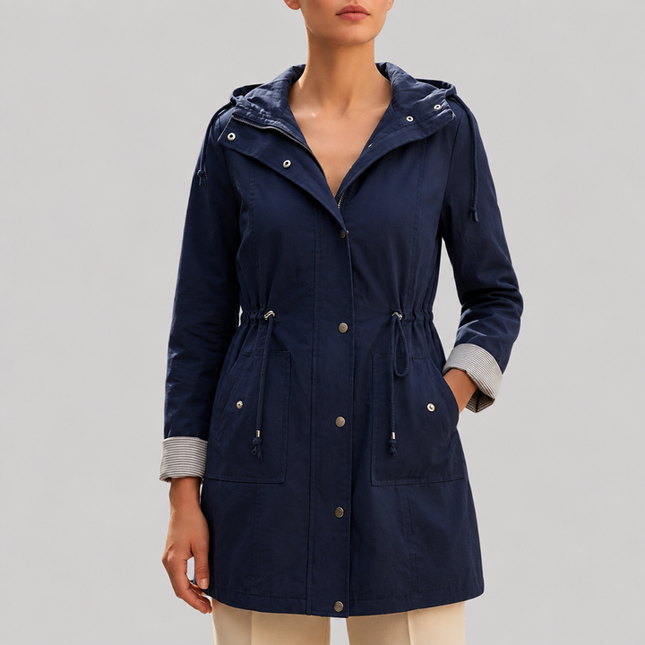 Vanessa - Women's Hooded Water-Resistant Windbreaker Jacket