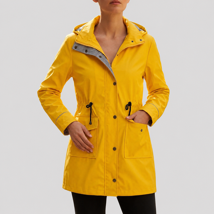 Vanessa - Women's Hooded Water-Resistant Windbreaker Jacket