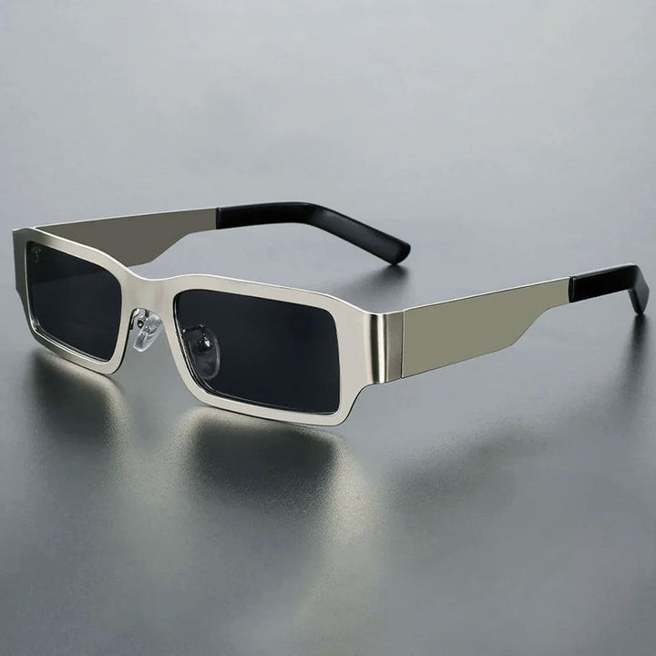 Vanta - Geometric Metal Narrow Frame Sunglasses