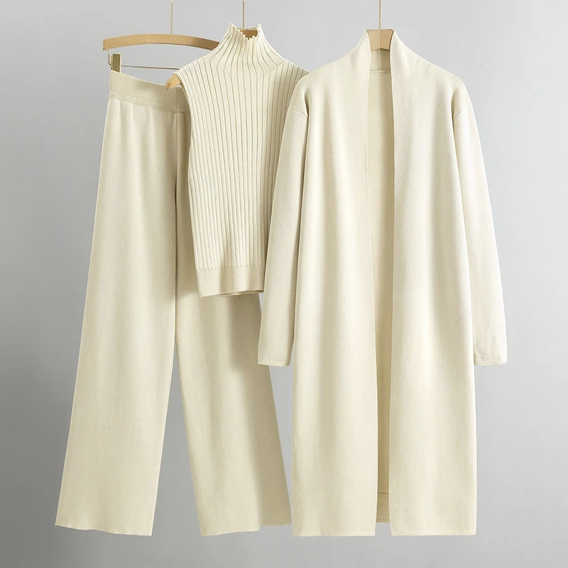 Vicenza - Women's 3-Piece Knit Lounge Set