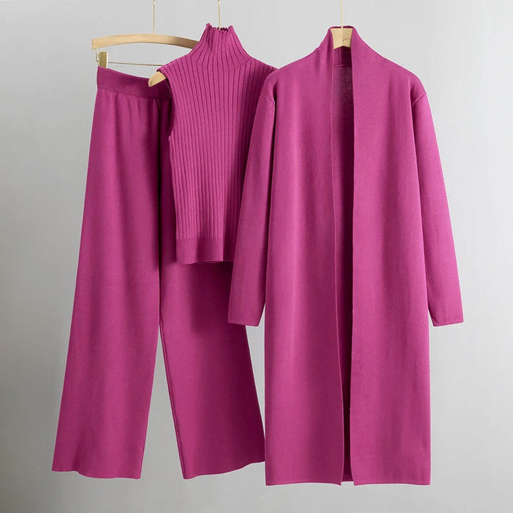 Vicenza - Women's 3-Piece Knit Lounge Set