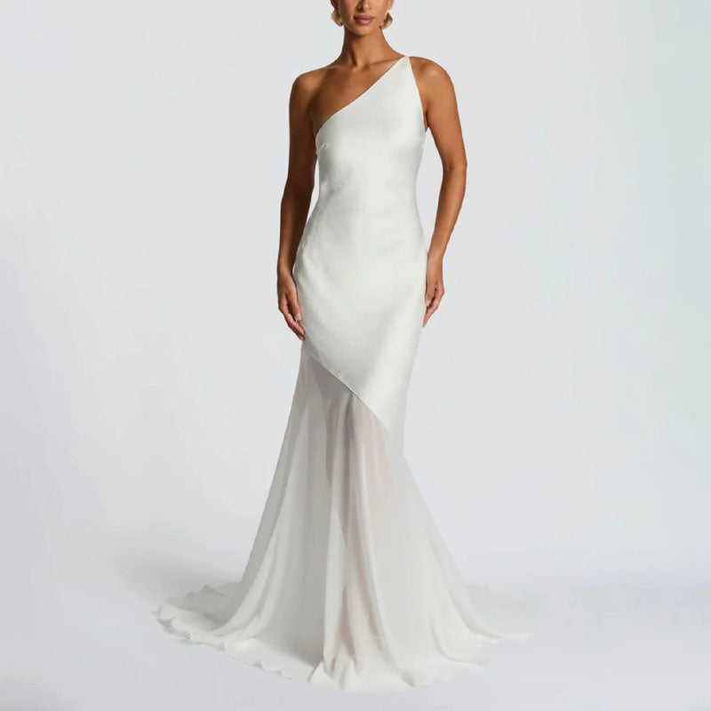 Victoria - Women's One-Shoulder Mermaid Gown