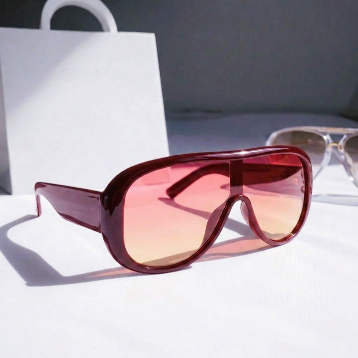Virello - Oversized Shield Frame Sunglasses