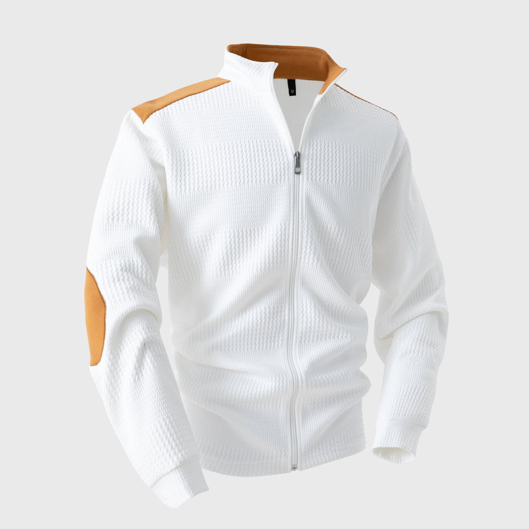 Zayden - Men's Stand Collar Knit Track Jacket