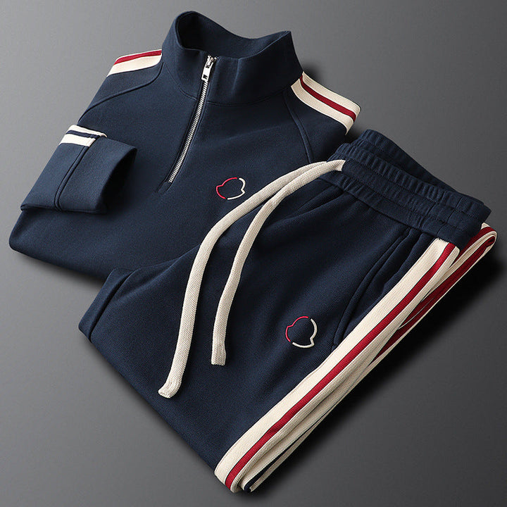 Aiden - Men's Half-Zip Stripe Tracksuit