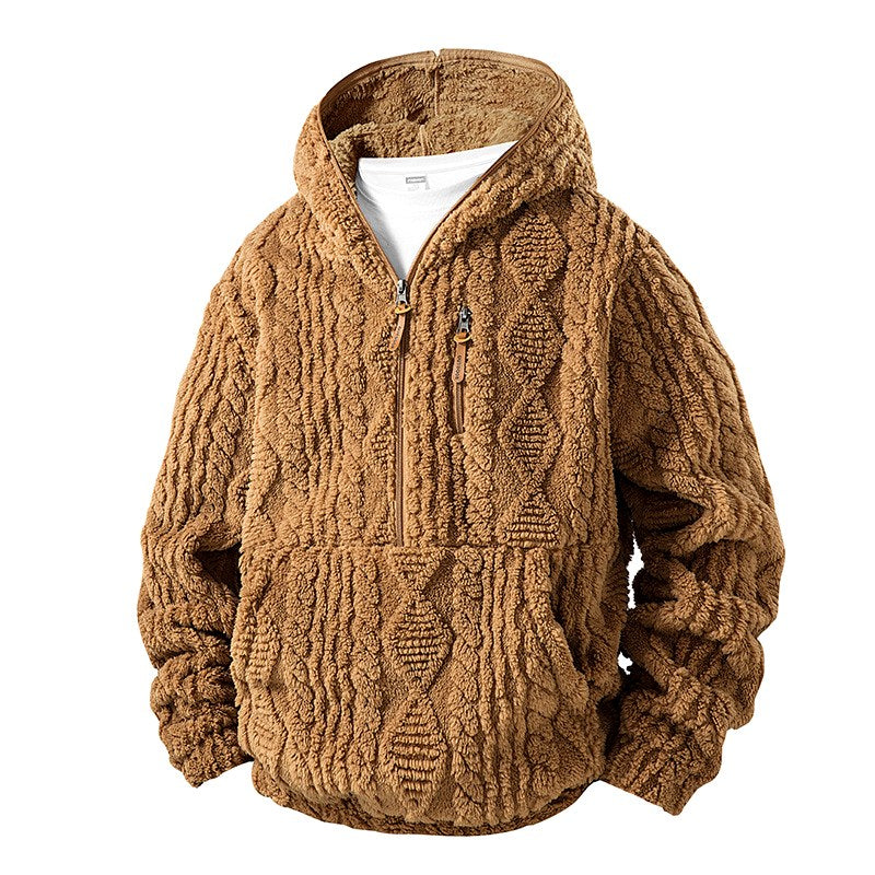 Aiden - Men’s Quarter-Zip Hooded Fleece Pullover  3