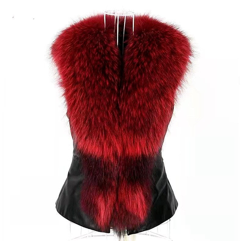 Aika - Women's Faux Fur Sleeveless Vest 3
