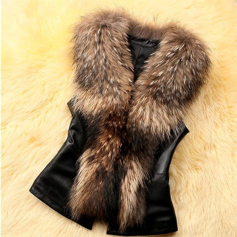 Aika - Women's Faux Fur Sleeveless Vest 4