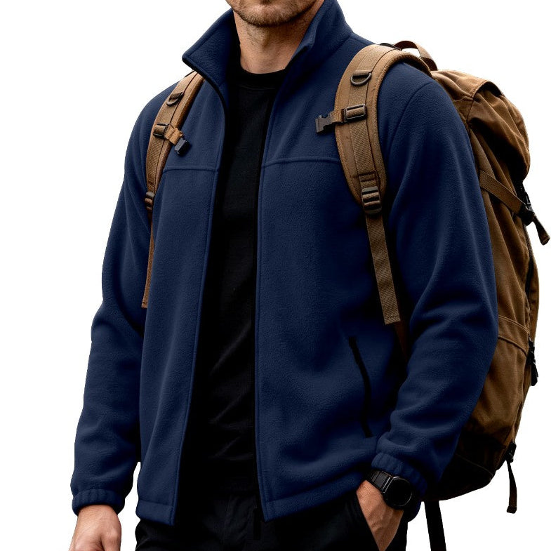 Alfie - Men's Stand Collar Fleece Zip Jacket 11