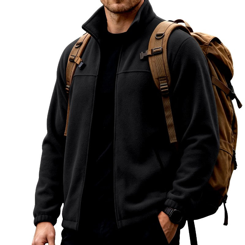 Alfie - Men's Stand Collar Fleece Zip Jacket 12