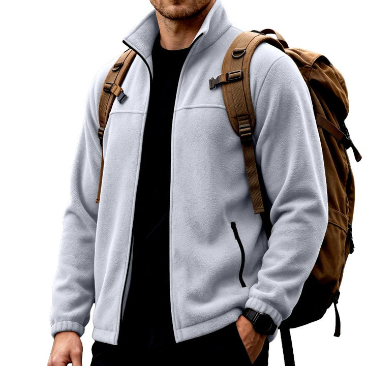 Alfie - Men's Stand Collar Fleece Zip Jacket 13