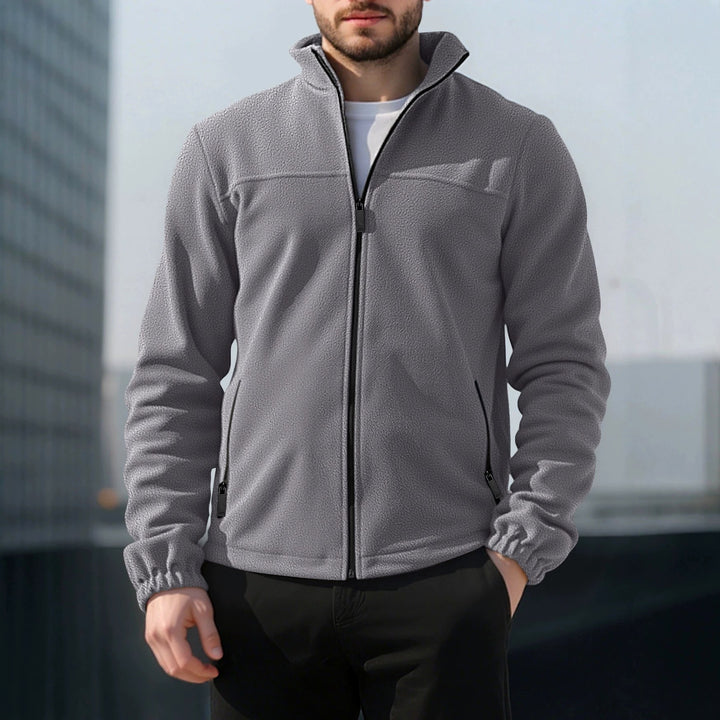 Alfie - Men's Stand Collar Fleece Zip Jacket 9