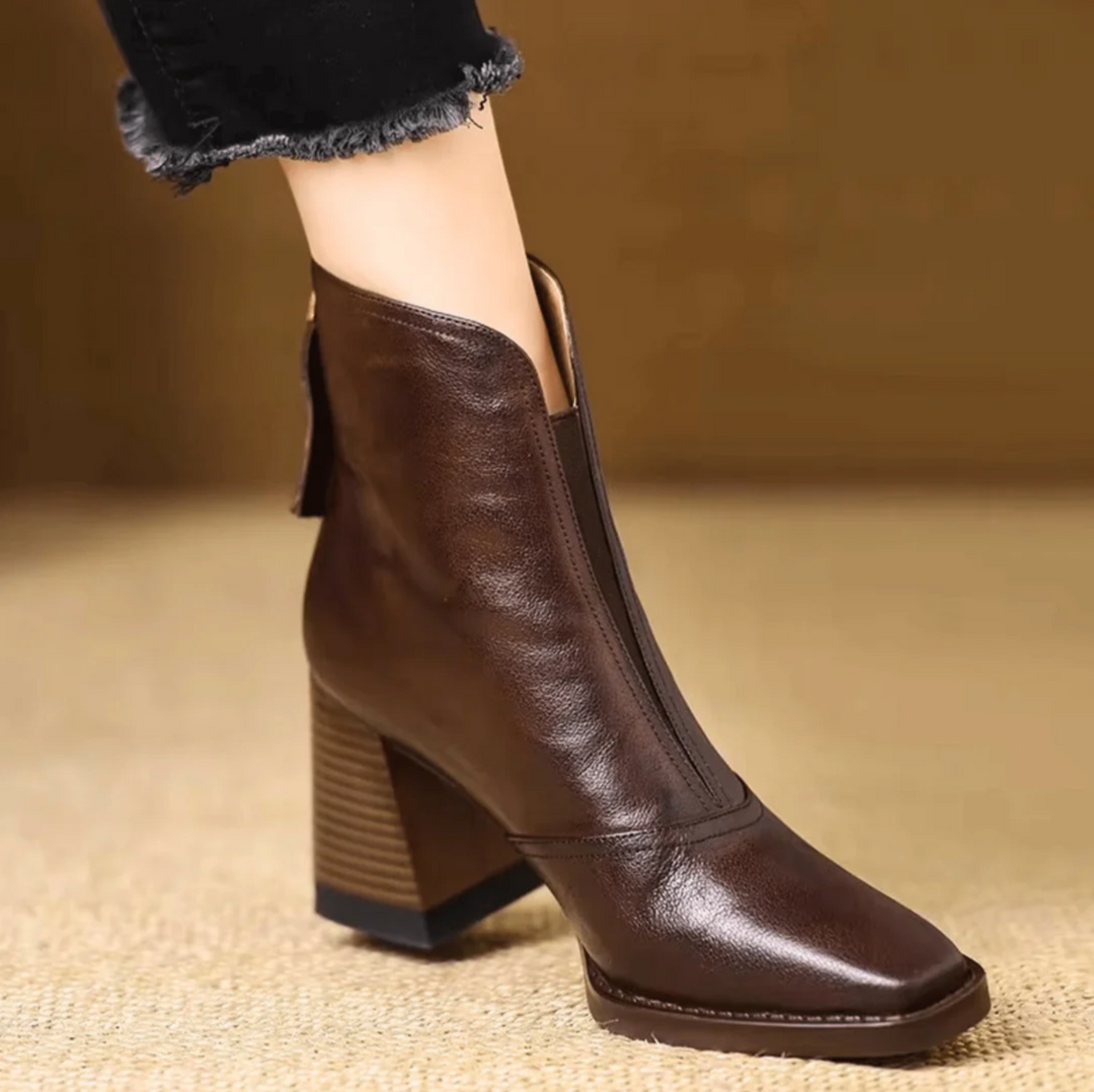 Alice - Women's Platform Block Heel Ankle Boots