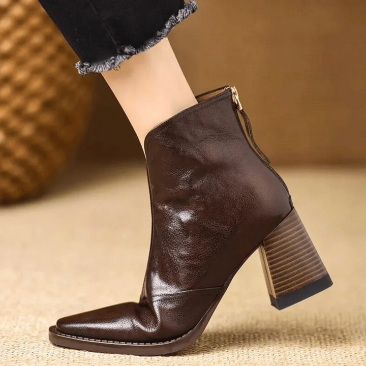 Alice - Women's Platform Block Heel Ankle Boots