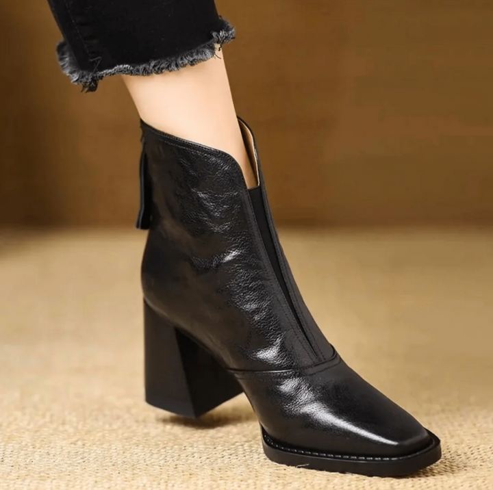 Alice - Women's Platform Block Heel Ankle Boots