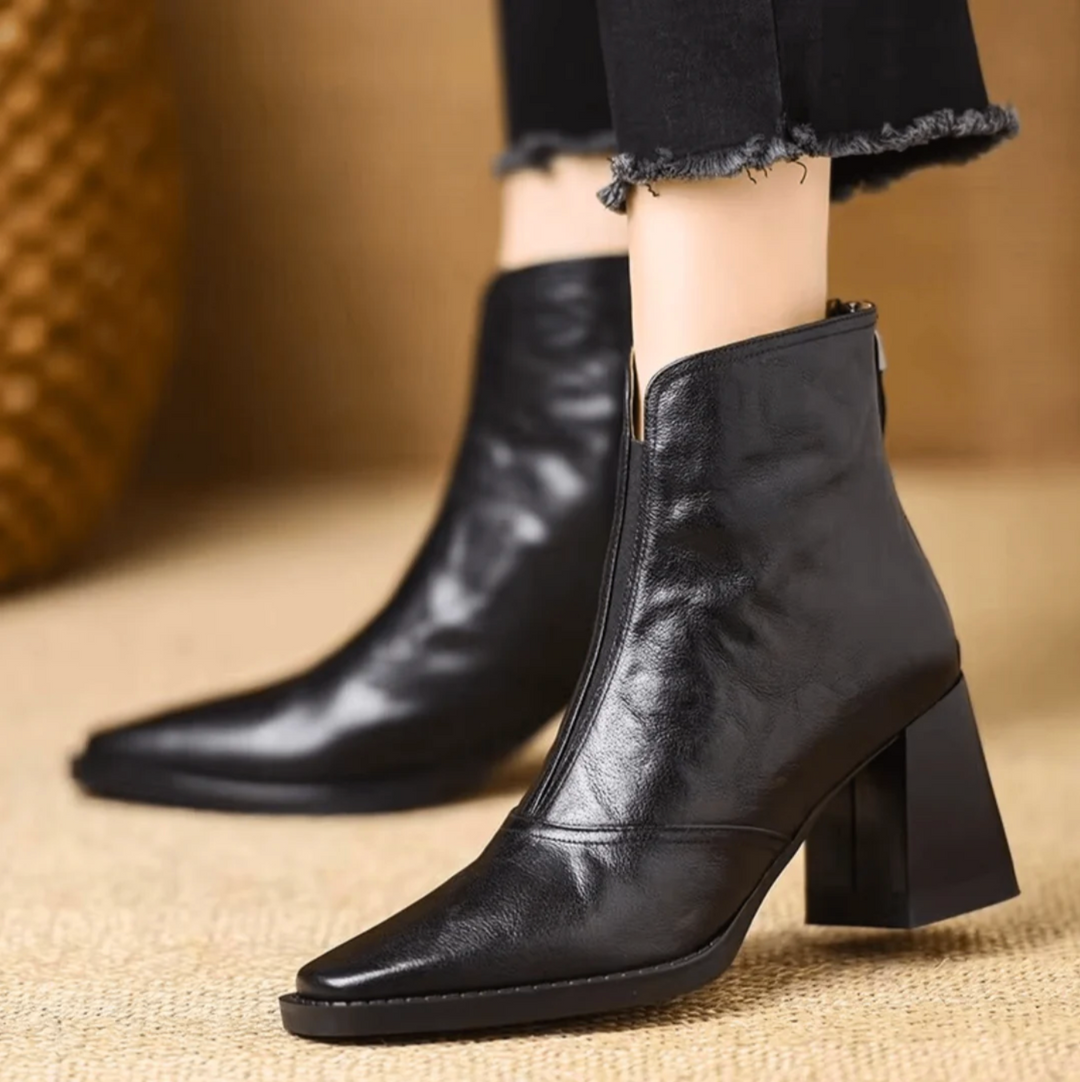Alice - Women's Platform Block Heel Ankle Boots