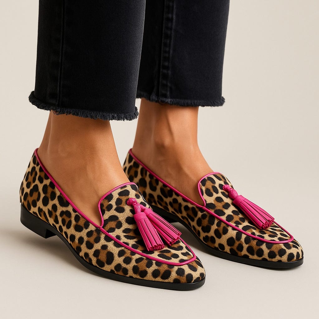 Almira - Women's Animal Print Slip-On Loafers
