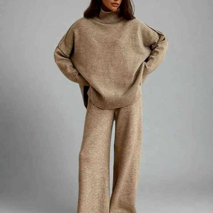 Almira - Women's Chunky Turtleneck Matching Set 2