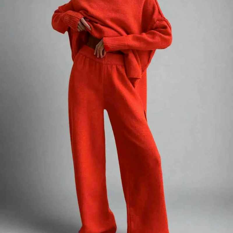 Almira - Women's Chunky Turtleneck Matching Set 4