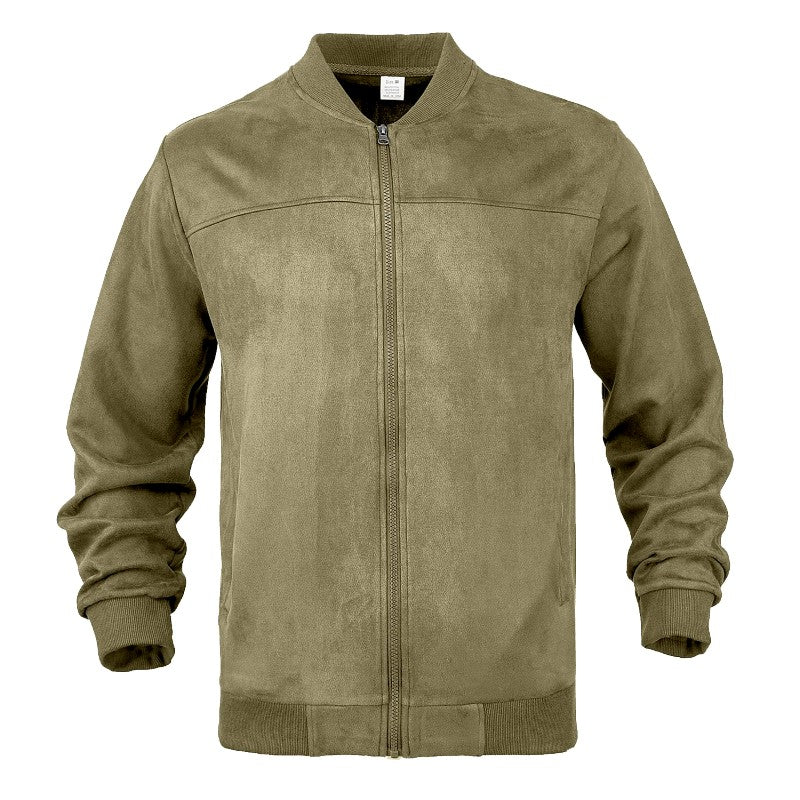 Andre - Men's Suede Look Bomber Jacket 1