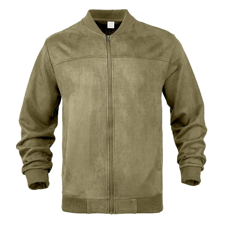 Andre - Men's Suede Look Bomber Jacket 1