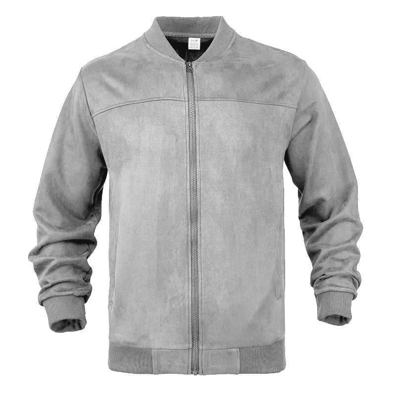 Andre - Men's Suede Look Bomber Jacket 3