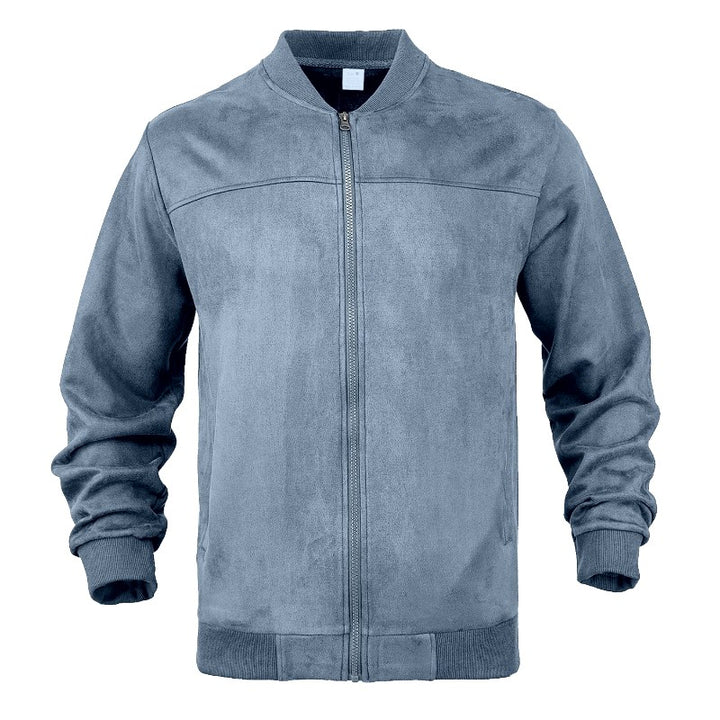 Andre - Men's Suede Look Bomber Jacket 5