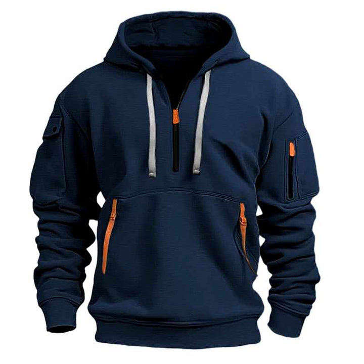 Andy - Men's Half-Zip Zip Front Hoodie Sweatshirt 2