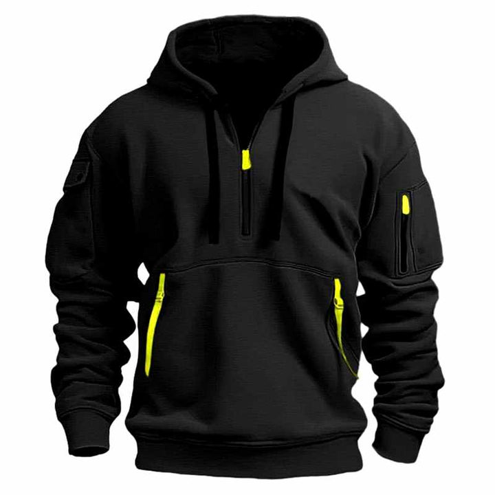 Andy - Men's Half-Zip Zip Front Hoodie Sweatshirt 5