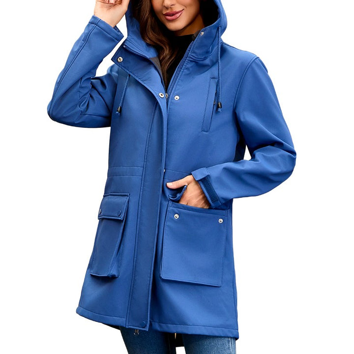 Angeline - Women's Hooded Zip-Up Multi-Pocket Utility Jacket 1