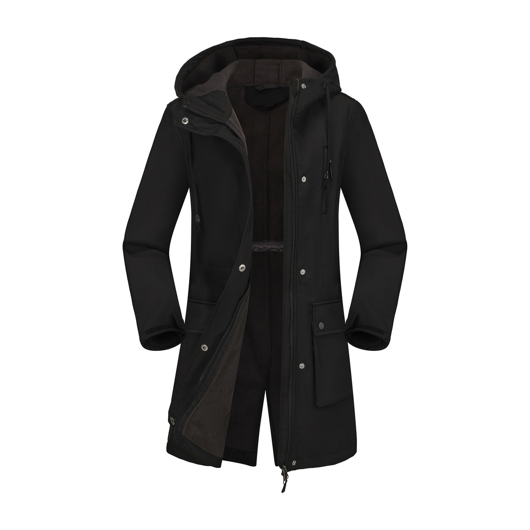 Angeline - Women's Hooded Zip-Up Multi-Pocket Utility Jacket 3