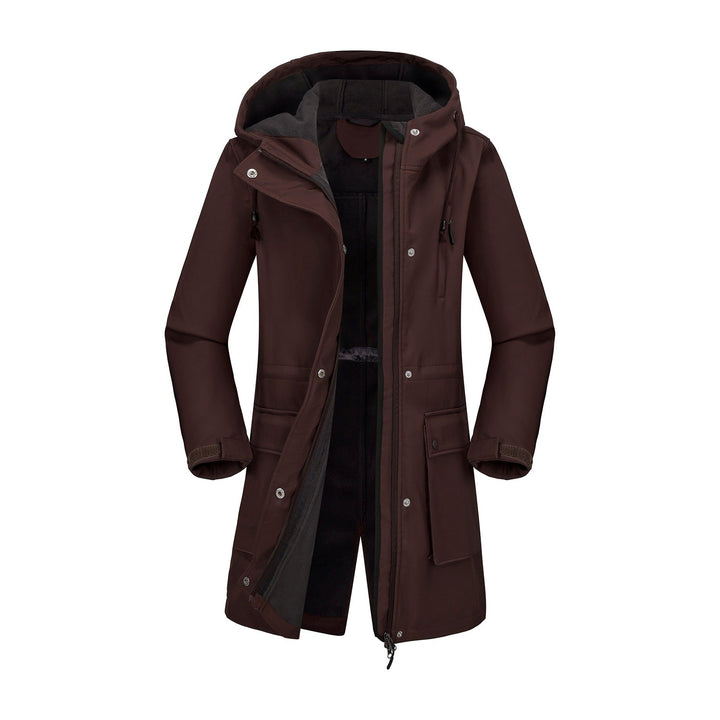 Angeline - Women's Hooded Zip-Up Multi-Pocket Utility Jacket 4