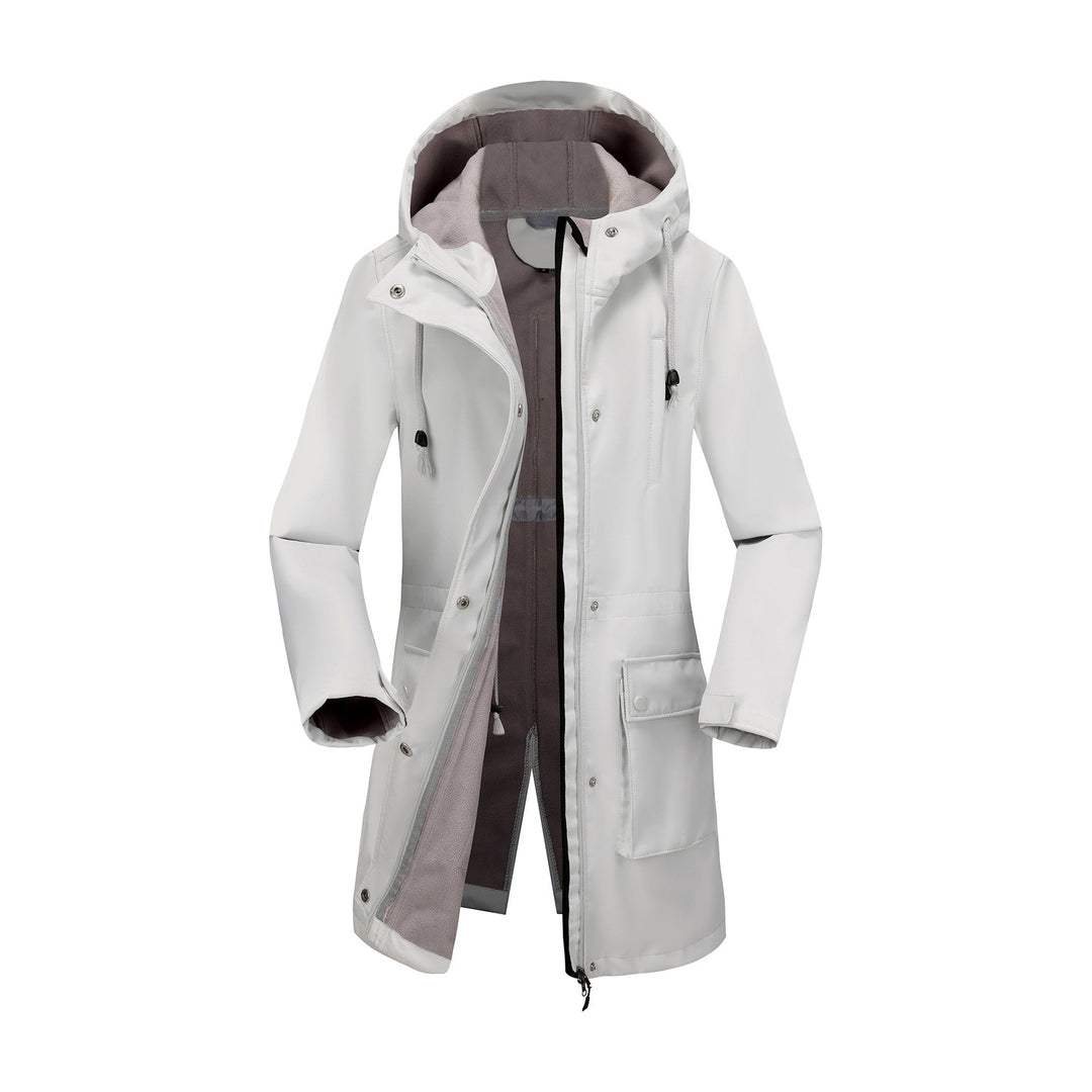Angeline - Women's Hooded Zip-Up Multi-Pocket Utility Jacket 5