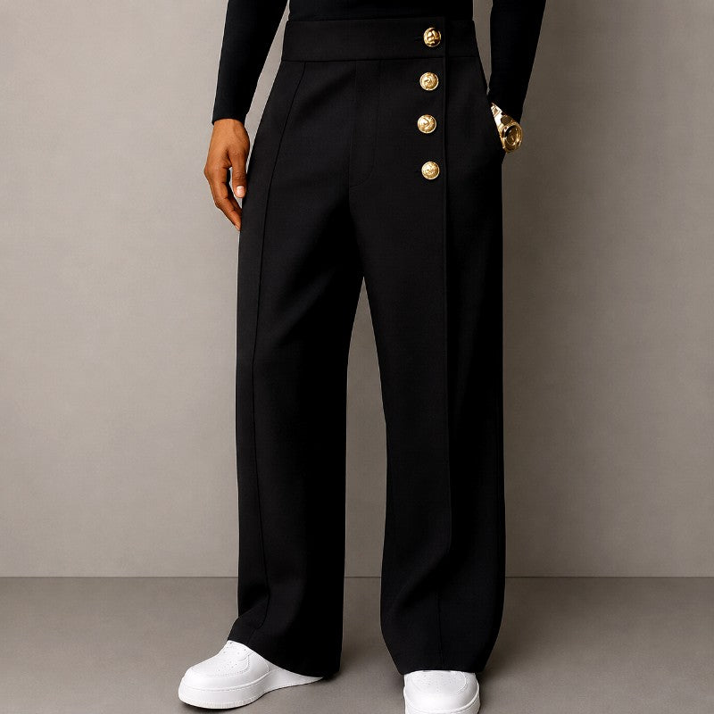 Anthony - Men's Pleated Wide Leg Tailored Trousers 2