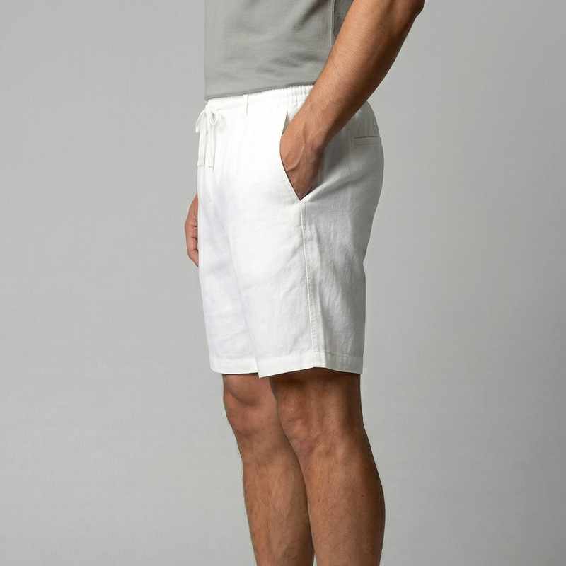 Arden - Men's Linen Beach Bermuda Shorts