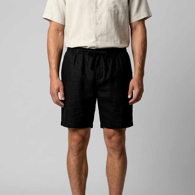 Arden - Men's Linen Beach Bermuda Shorts