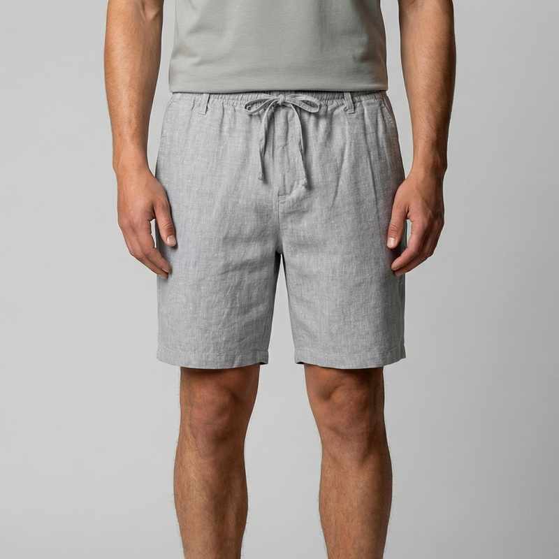 Arden - Men's Linen Beach Bermuda Shorts