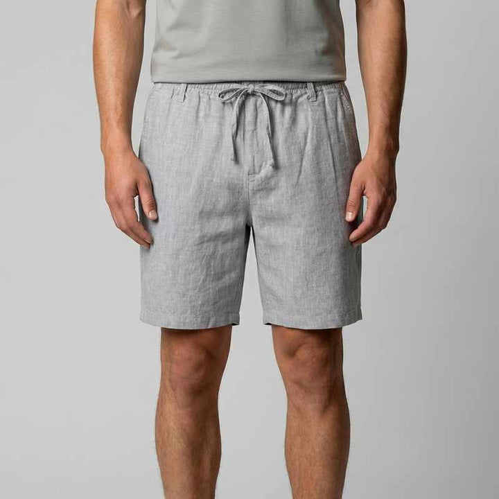 Arden - Men's Linen Beach Bermuda Shorts