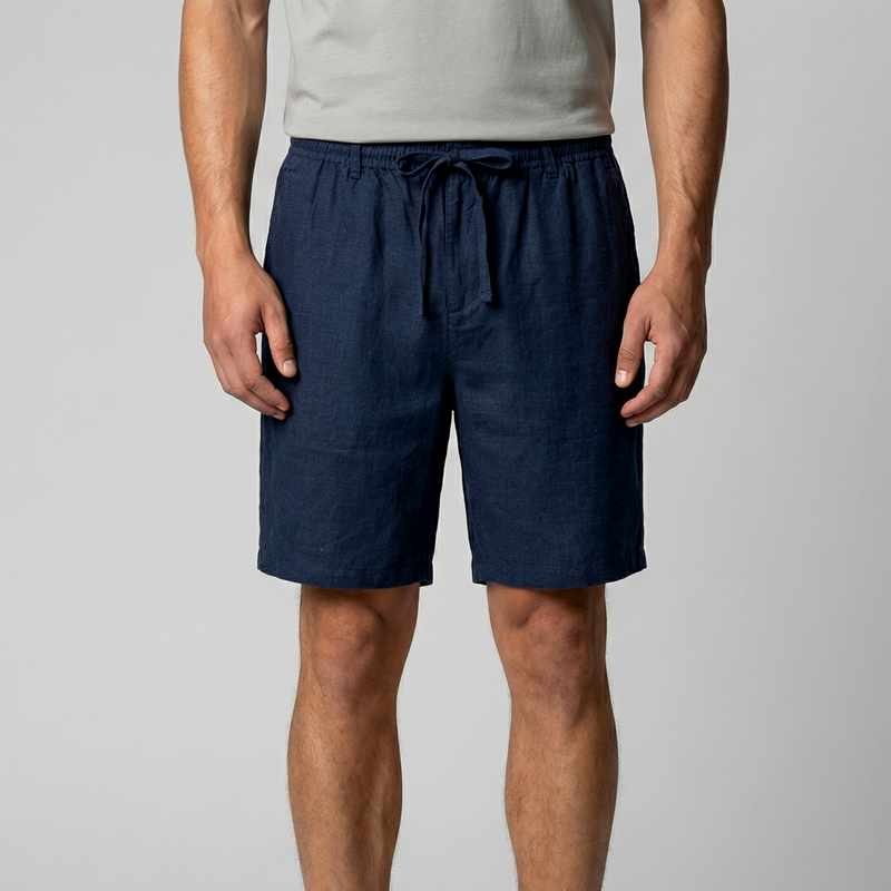 Arden - Men's Linen Beach Bermuda Shorts