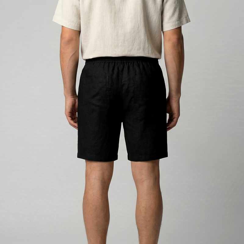 Arden - Men's Linen Beach Bermuda Shorts
