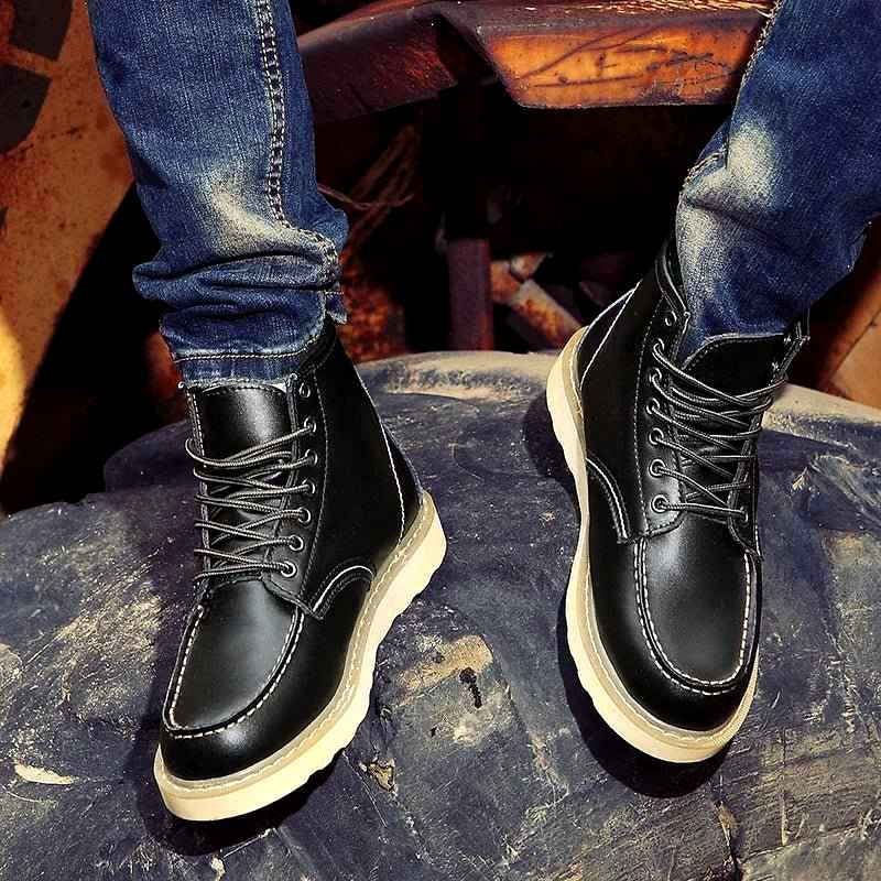 Art - Men's Lined Moc-Toe Mid-Top Boots 3
