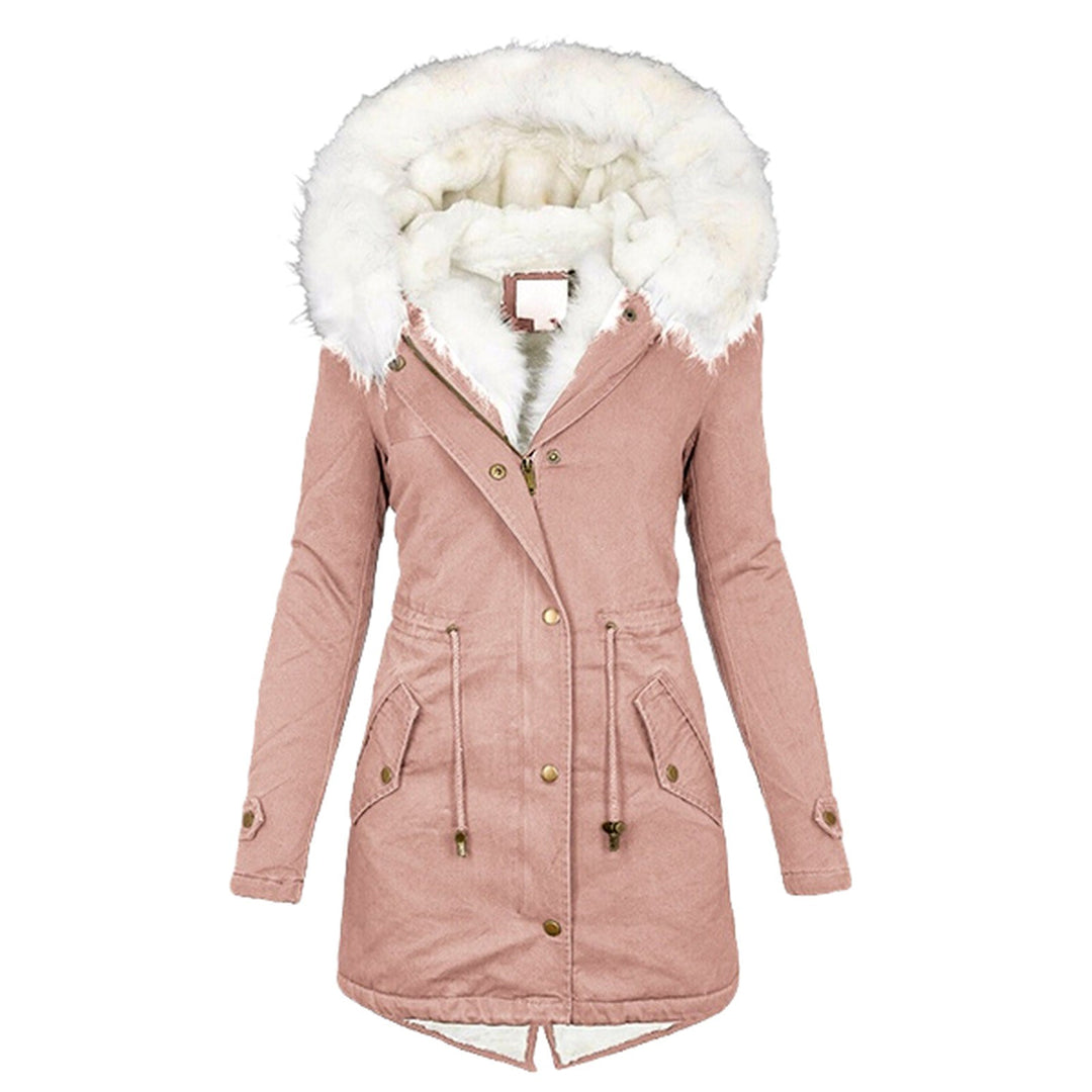 Artemis - Women's Faux Fur Hooded Slim Fit Parka Coat 3
