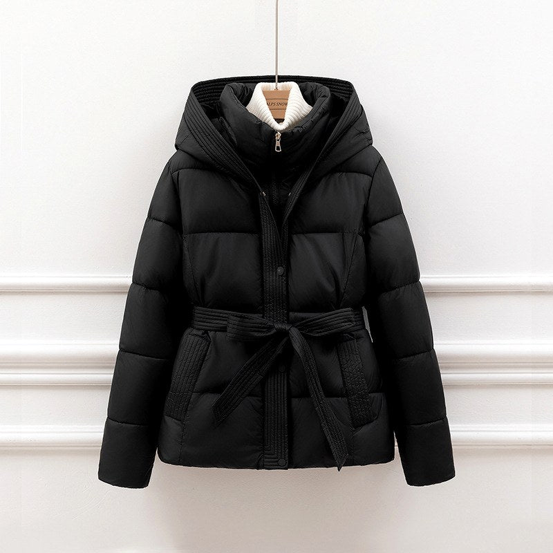 Ayra - Women's Hooded Belted Padded Coat 2