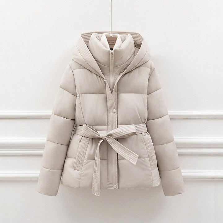 Ayra - Women's Hooded Belted Padded Coat 3