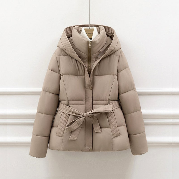 Ayra - Women's Hooded Belted Padded Coat 4