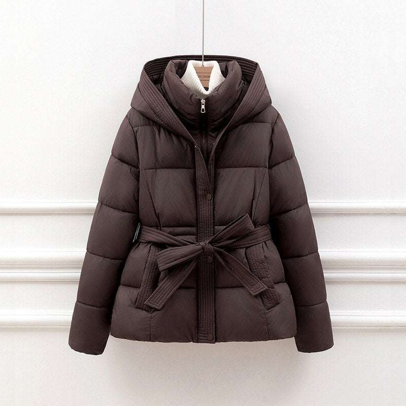 Ayra - Women's Hooded Belted Padded Coat 5